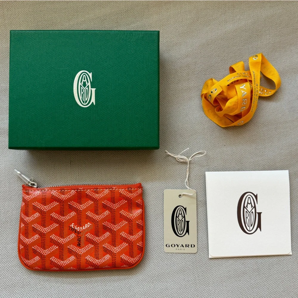 NWT🧡GOYARD🧡Senat Nano Key Pouch Coin Purse Keychain